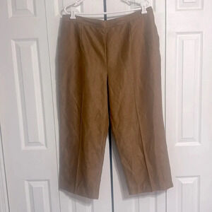 Alfred Dunner faux suede tan brown pants size 18W